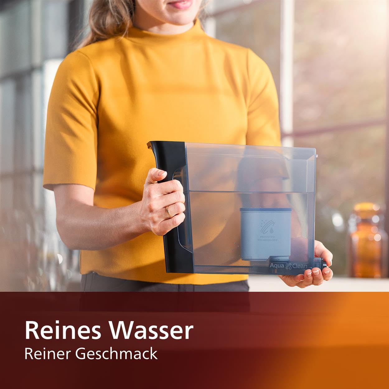 Philips AquaClean Kalk- und Wasserfilter für Espressomaschine, Kein Entkalken bis 5000 Tassen, Einzelpack