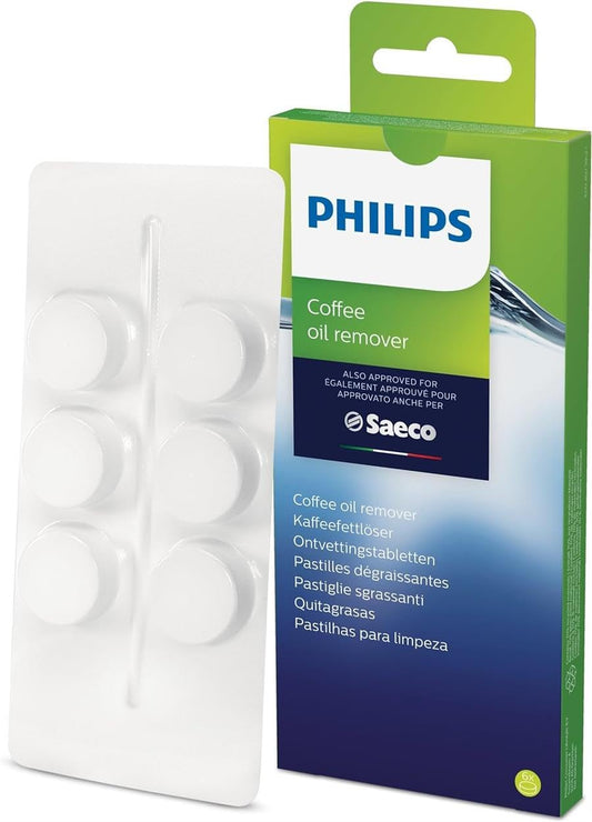 Philips Domestic Appliances CA6704/10 Kaffeefettlöse-Tabletten für Kaffeevollautomaten, Weiß, Einheitsgröße