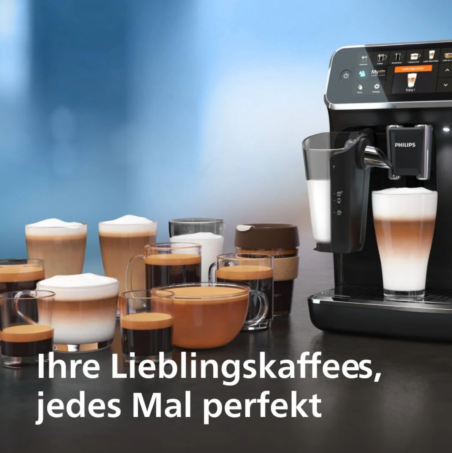 PHILIPS Espressomaschine der Serie 5400 - Schwarz